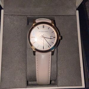 Rose gold Burberry watch